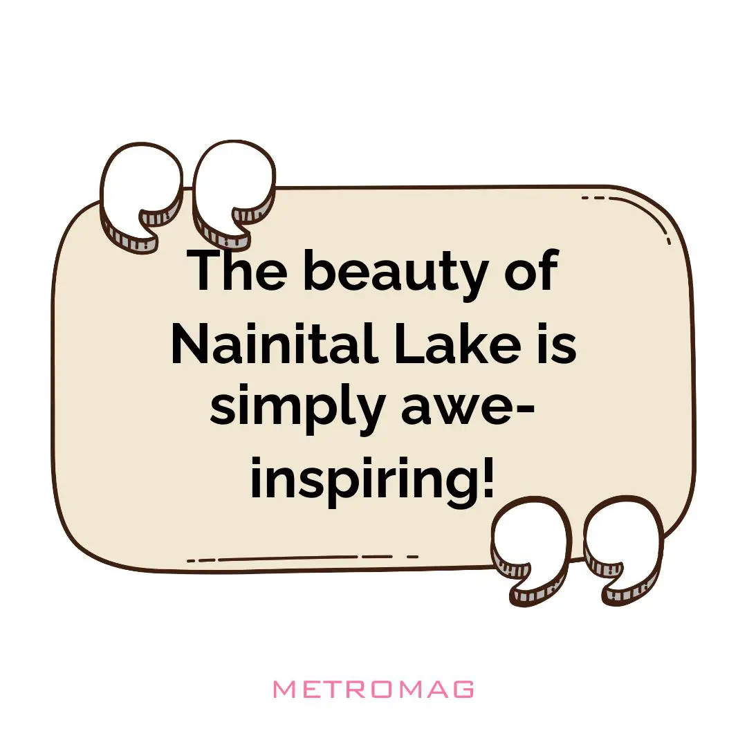 The beauty of Nainital Lake is simply awe-inspiring!