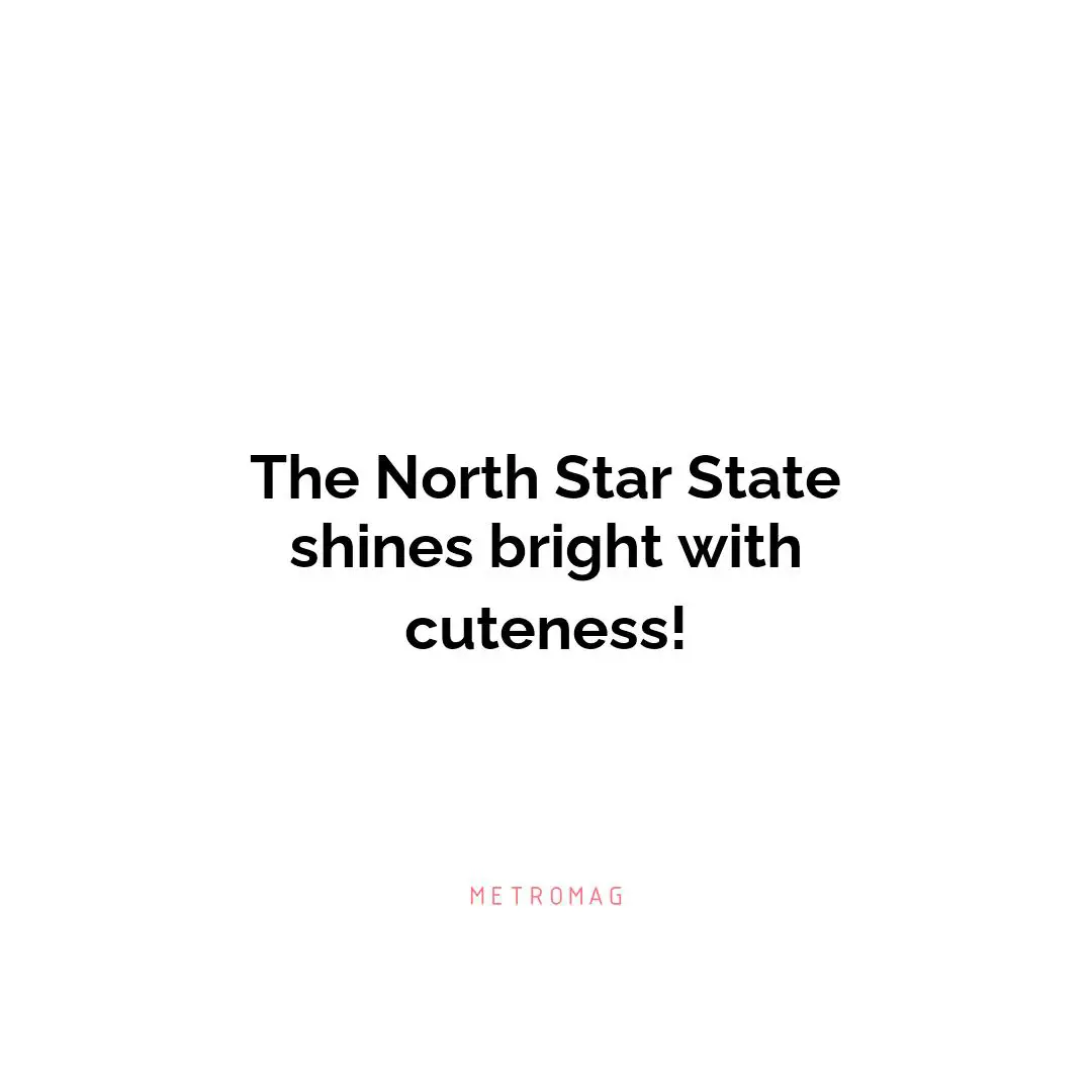 The North Star State shines bright with cuteness!