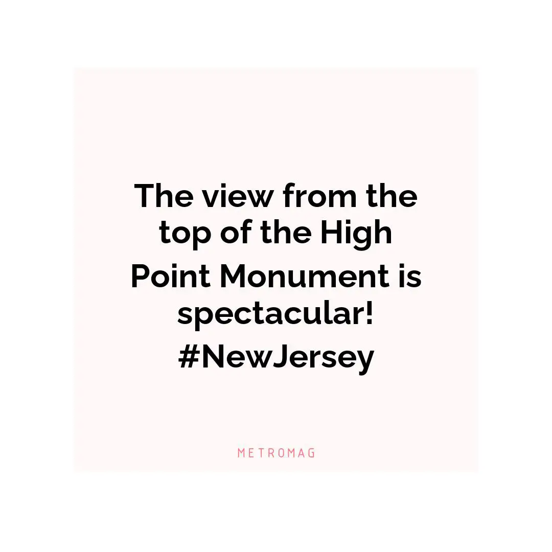 The view from the top of the High Point Monument is spectacular! #NewJersey