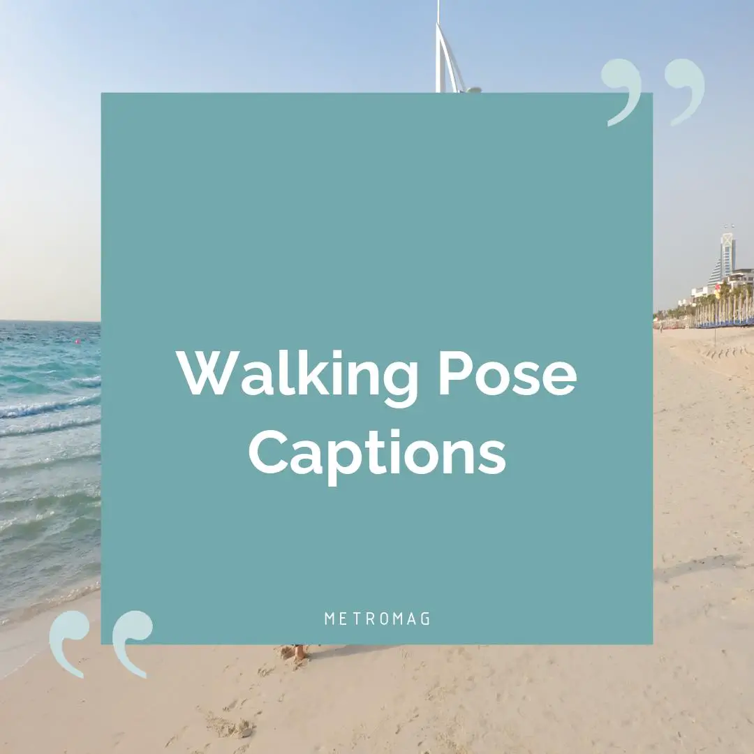 Walking Pose Captions