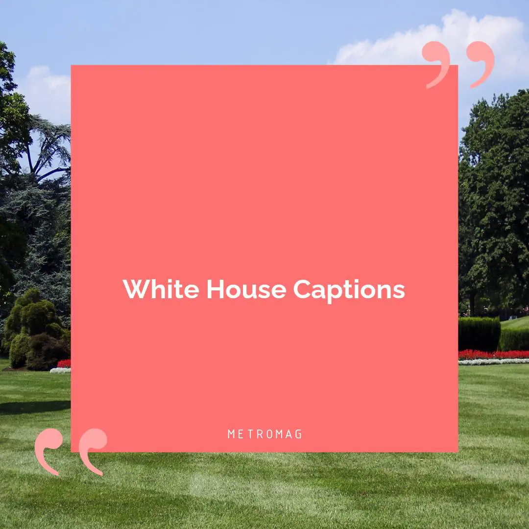 White House Captions