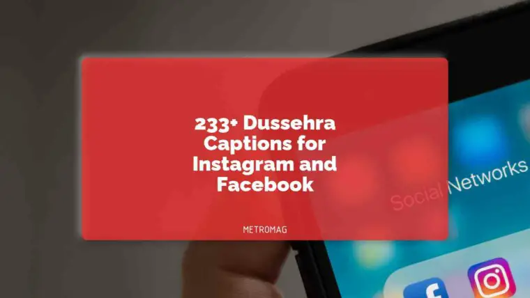 233+ Dussehra Captions for Instagram and Facebook