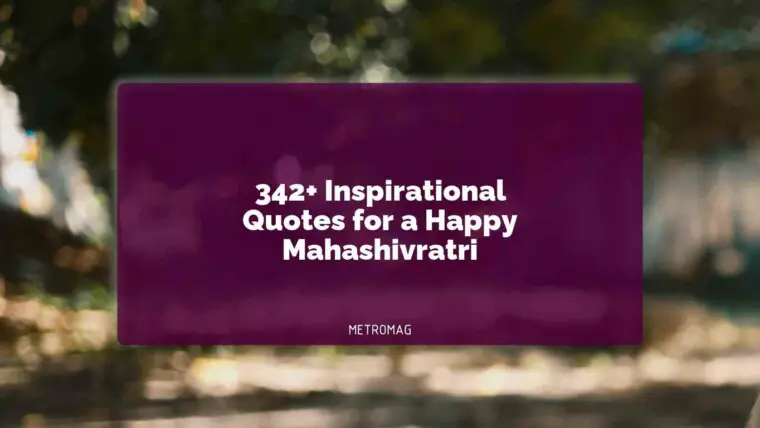 342+ Inspirational Quotes for a Happy Mahashivratri