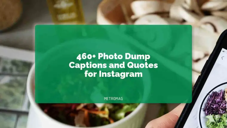 460+ Photo Dump Captions and Quotes for Instagram