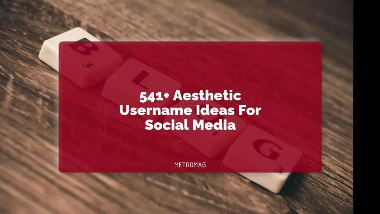 541+ Aesthetic Username Ideas For Social Media