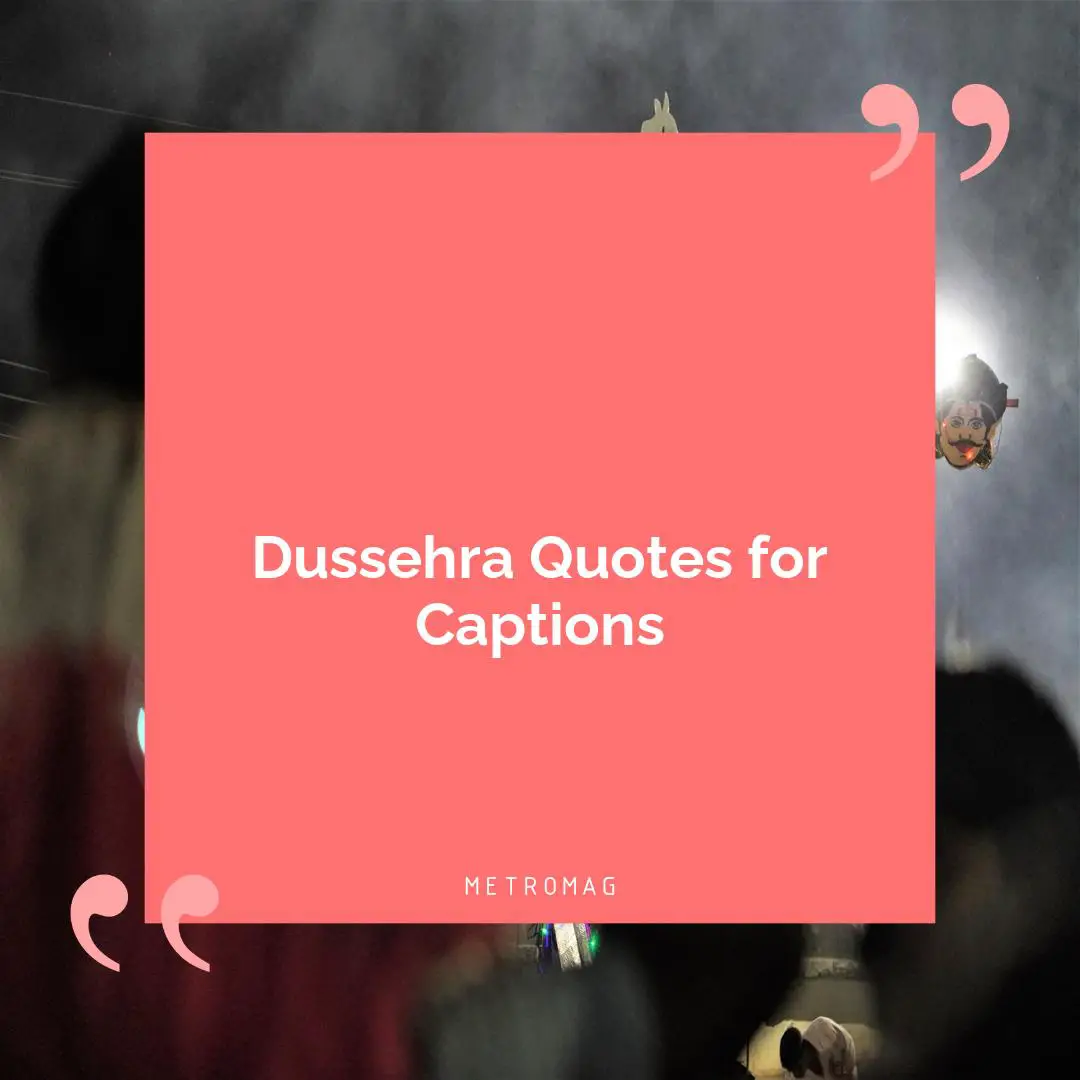 Dussehra Quotes for Captions