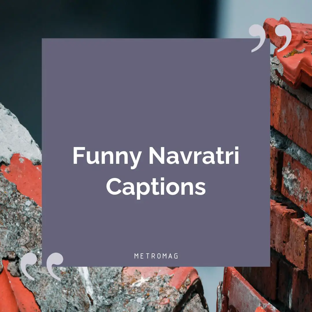 Funny Navratri Captions