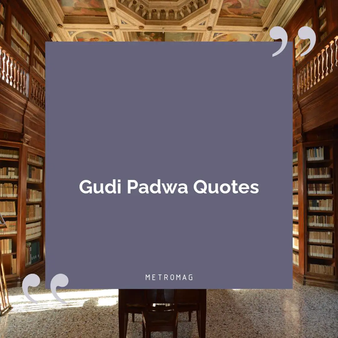 Gudi Padwa Quotes