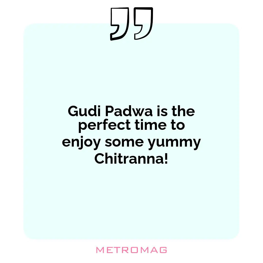 Gudi Padwa is the perfect time to enjoy some yummy Chitranna!