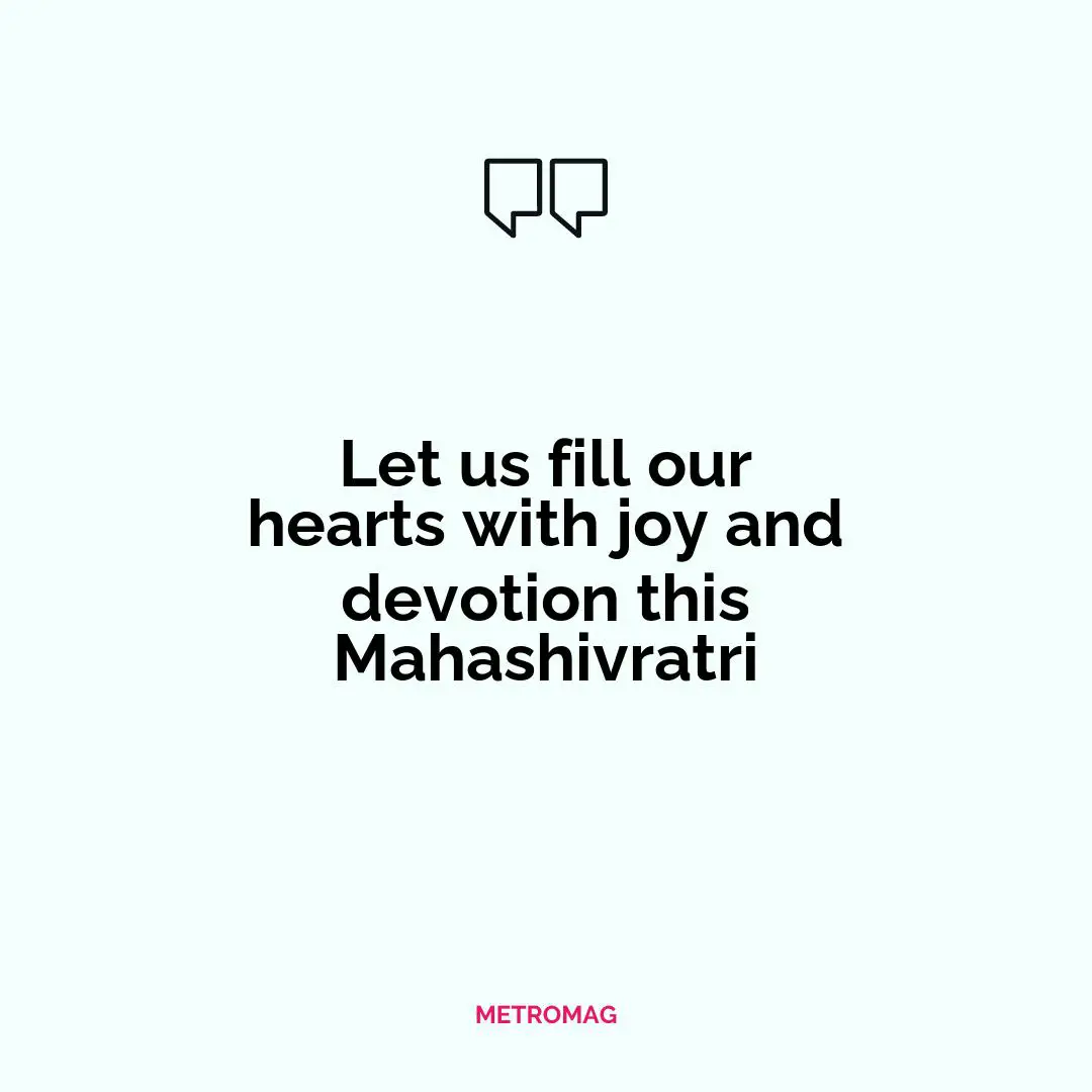 Let us fill our hearts with joy and devotion this Mahashivratri