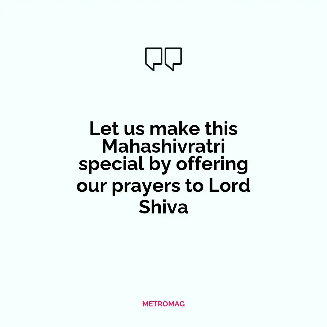 Let us make this Mahashivratri special by offering our prayers to Lord Shiva