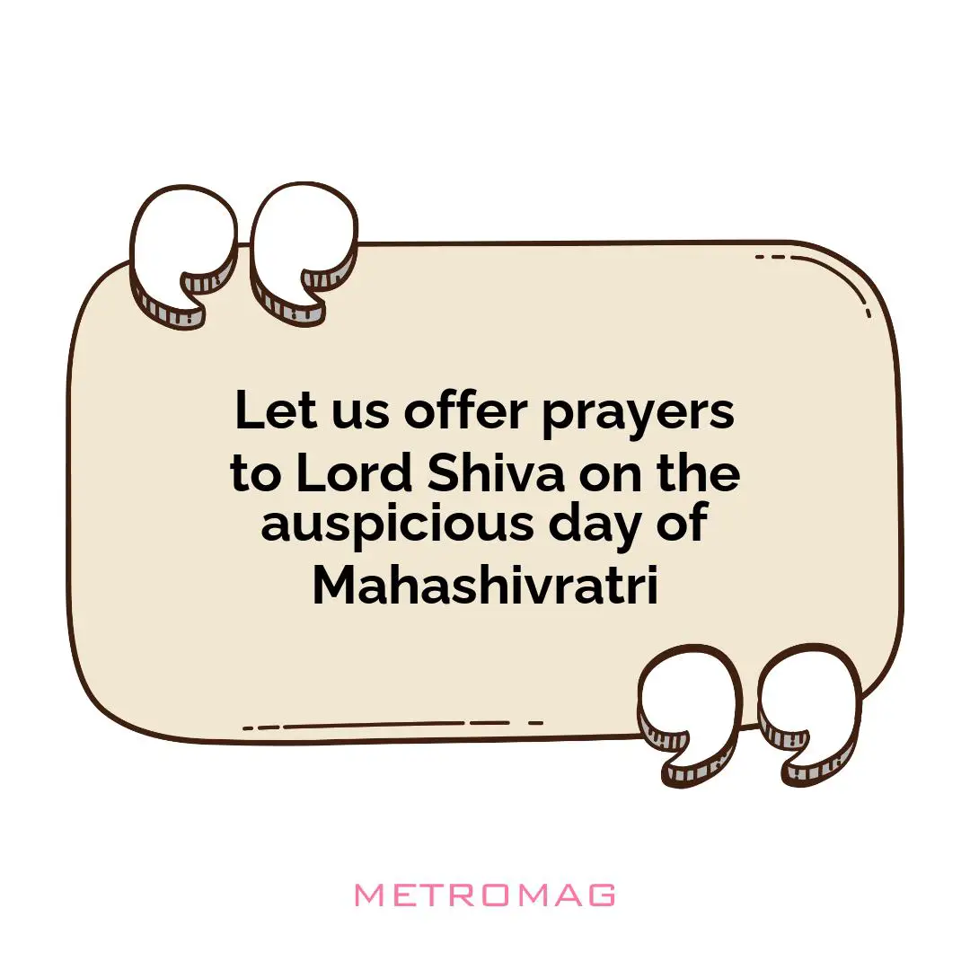 Let us offer prayers to Lord Shiva on the auspicious day of Mahashivratri