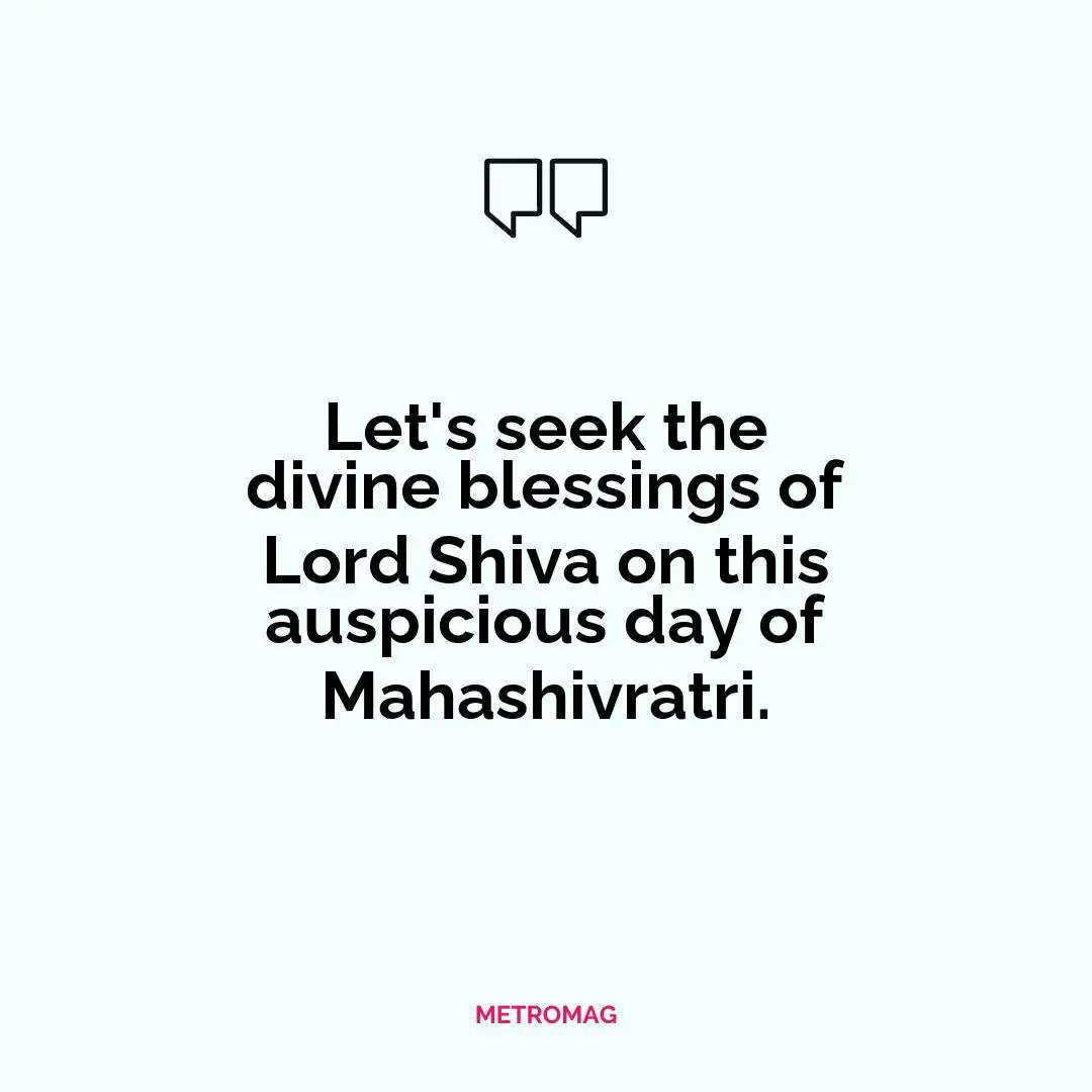 Let's seek the divine blessings of Lord Shiva on this auspicious day of Mahashivratri.