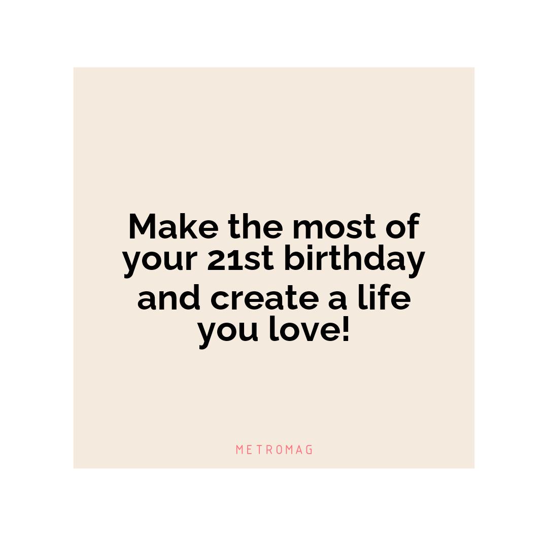 Make the most of your 21st birthday and create a life you love!