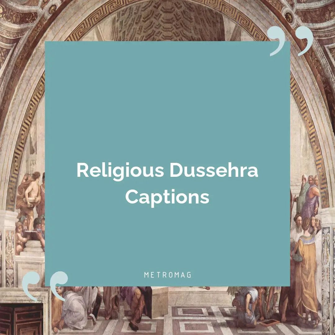 Religious Dussehra Captions