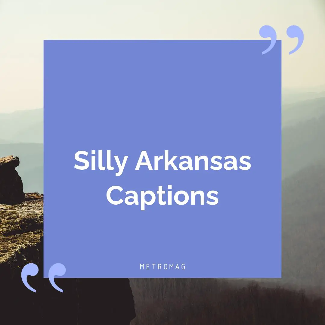 Silly Arkansas Captions