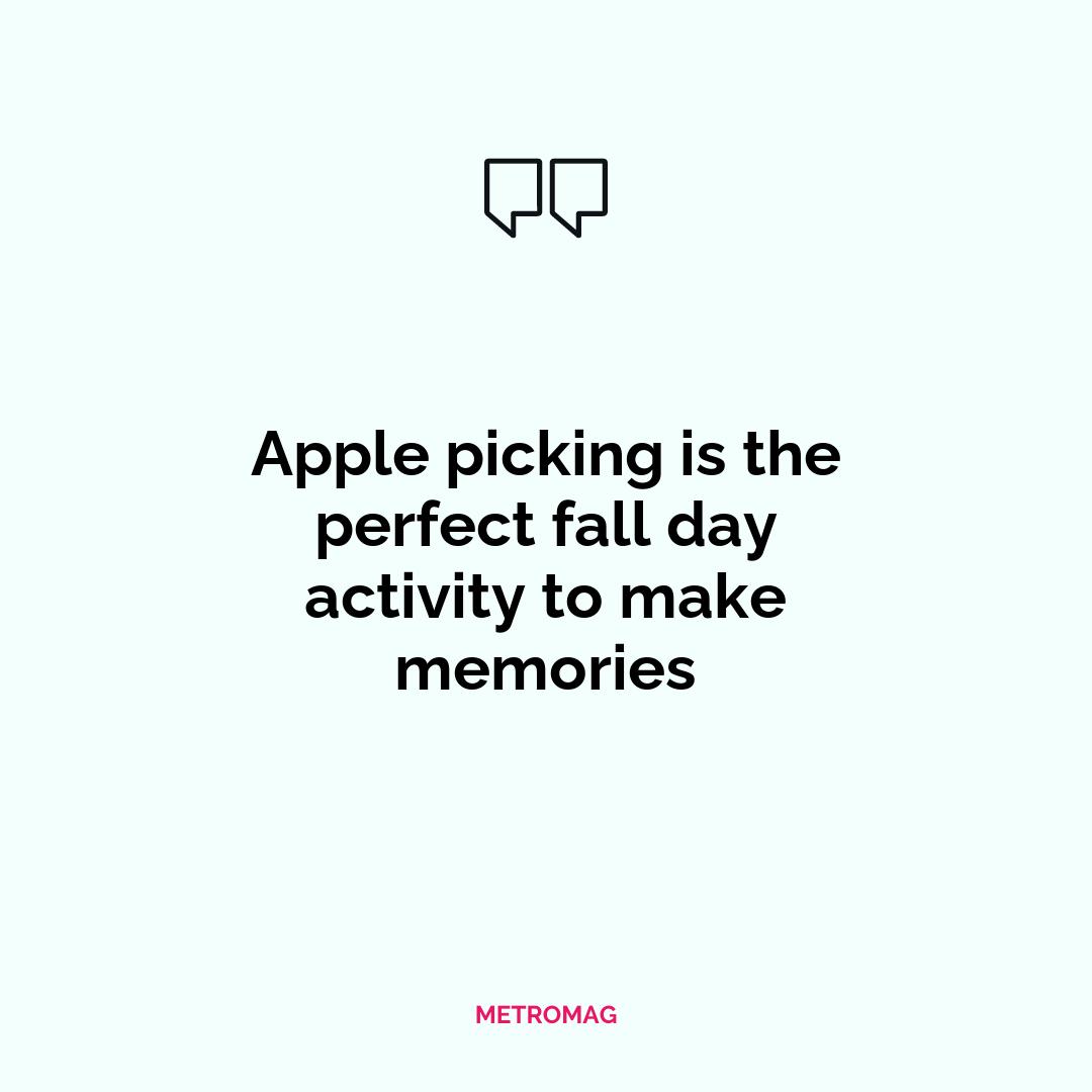 Apple picking is the perfect fall day activity to make memories