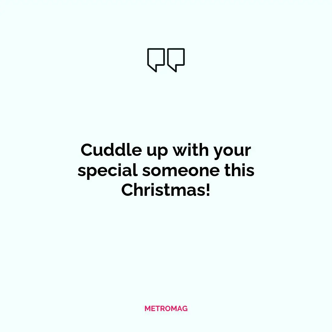 Cuddle up with your special someone this Christmas!
