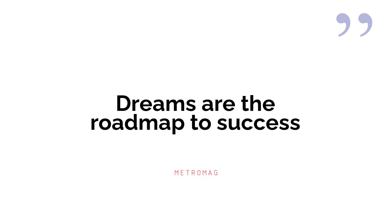 Dreams are the roadmap to success