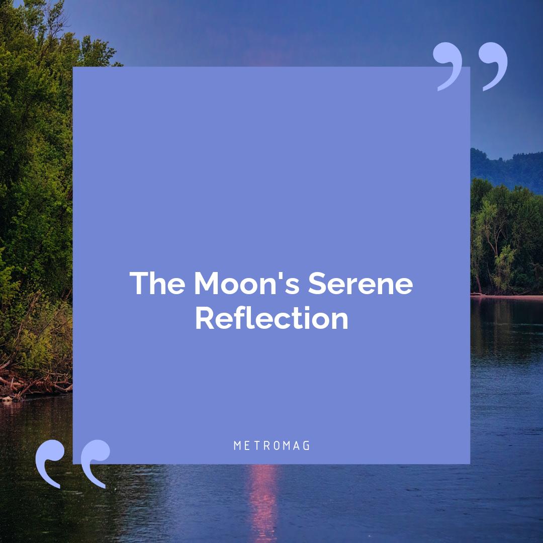 The Moon's Serene Reflection