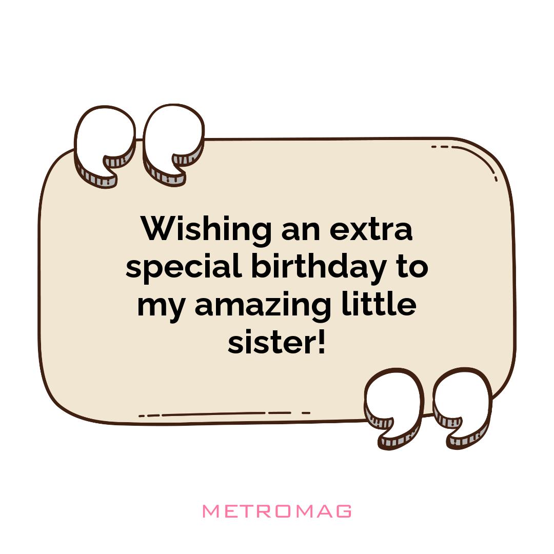 Wishing an extra special birthday to my amazing little sister!