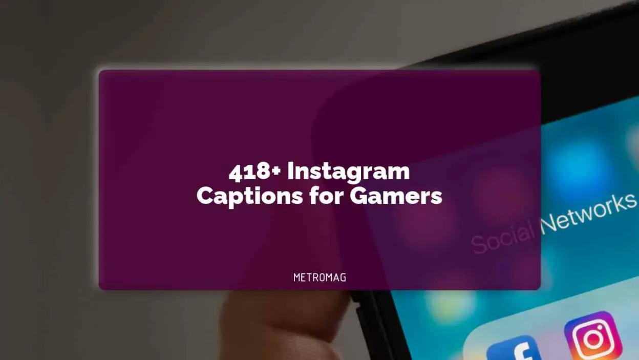 418+ Instagram Captions for Gamers