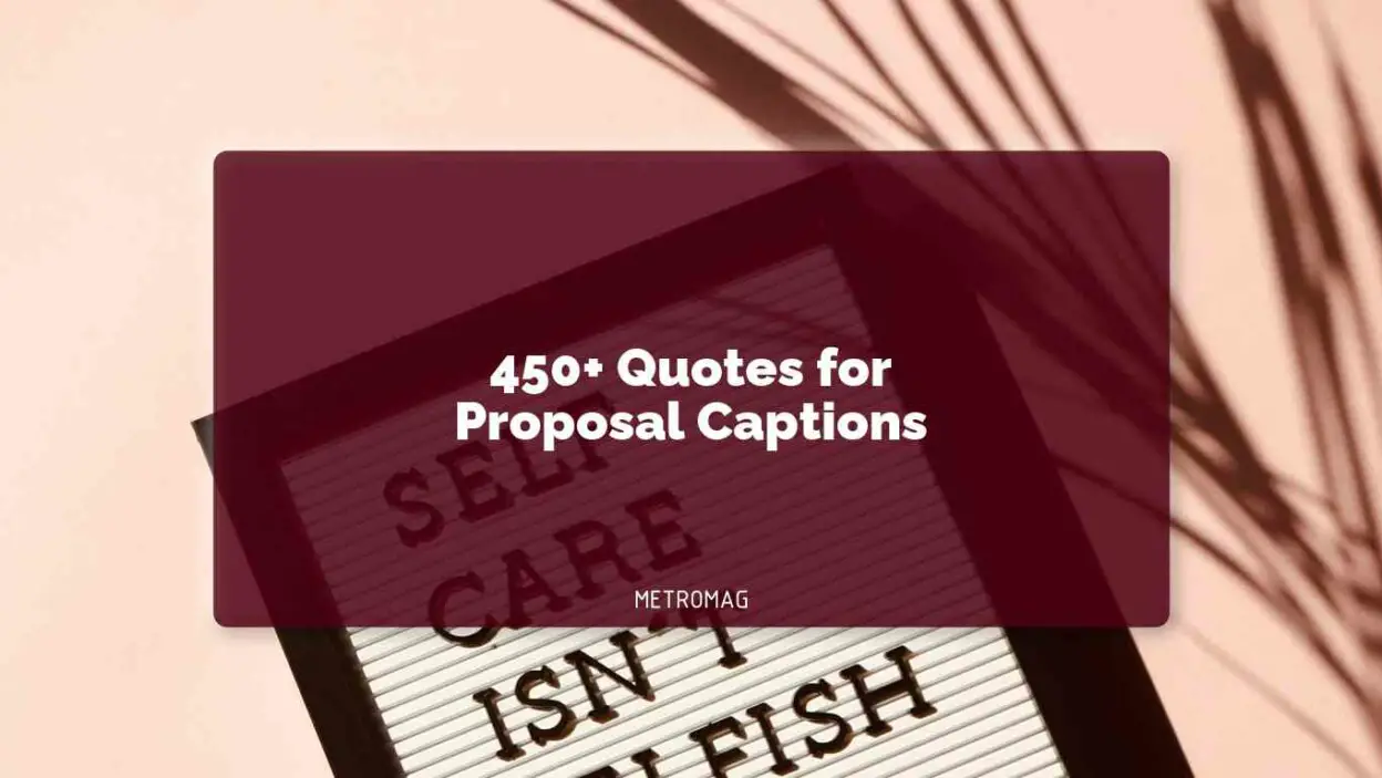 450+ Quotes for Proposal Captions