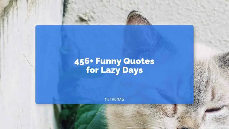 456+ Funny Quotes for Lazy Days