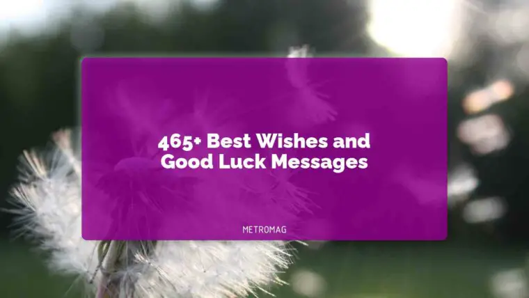 465+ Best Wishes and Good Luck Messages