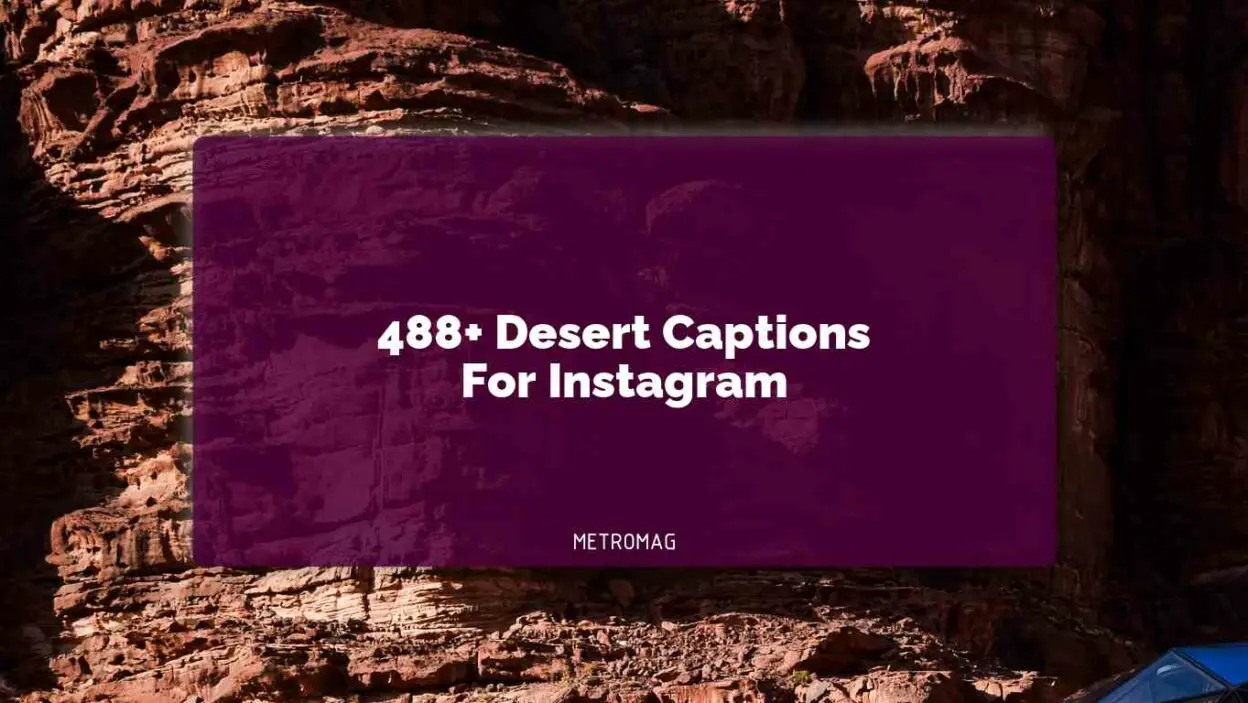 488+ Desert Captions For Instagram