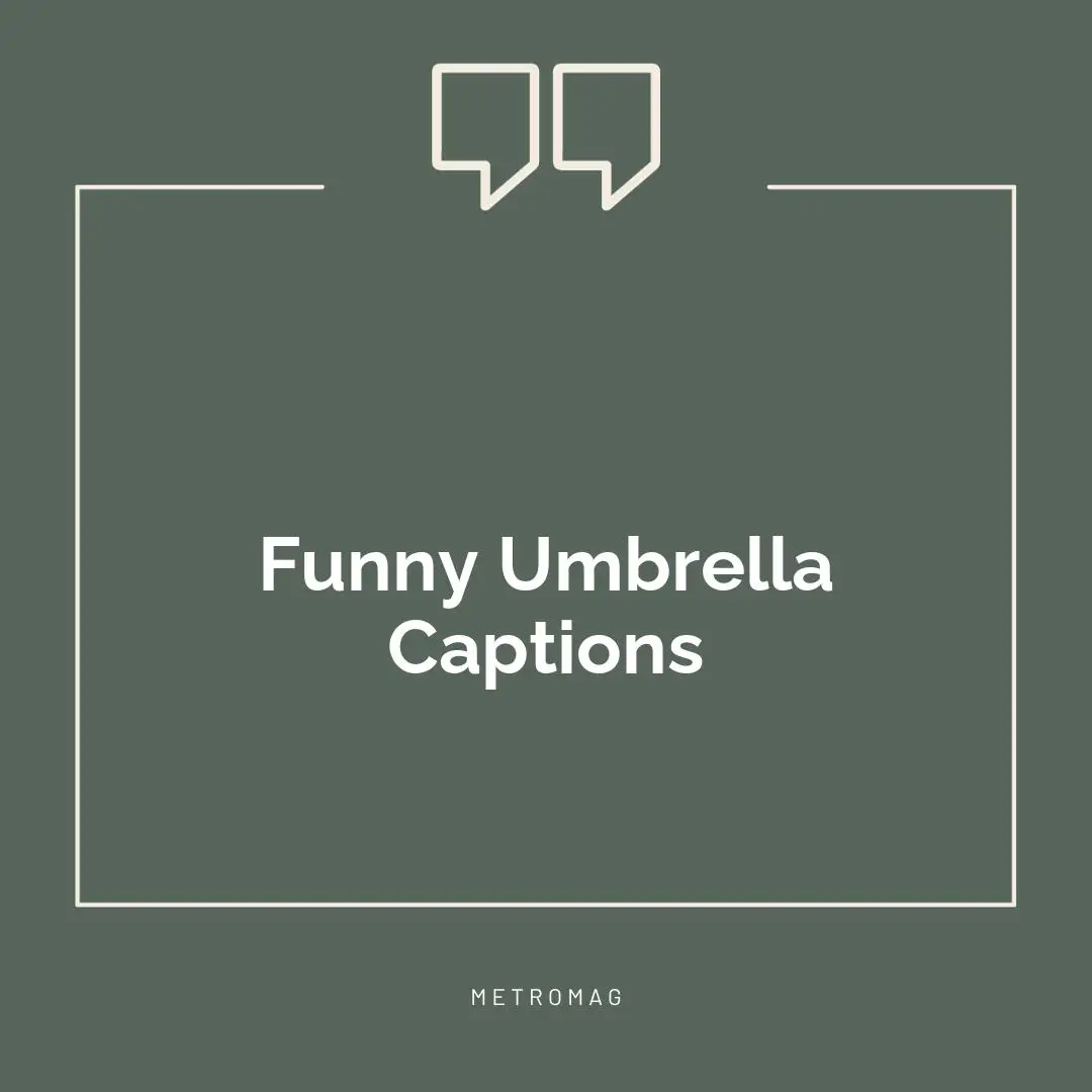 Funny Umbrella Captions