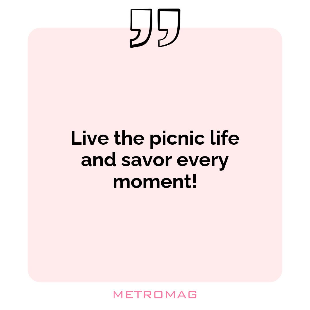 Live the picnic life and savor every moment!