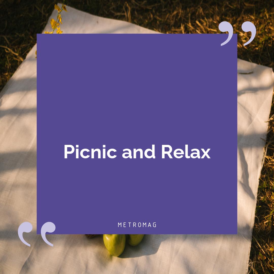 Picnic and Relax