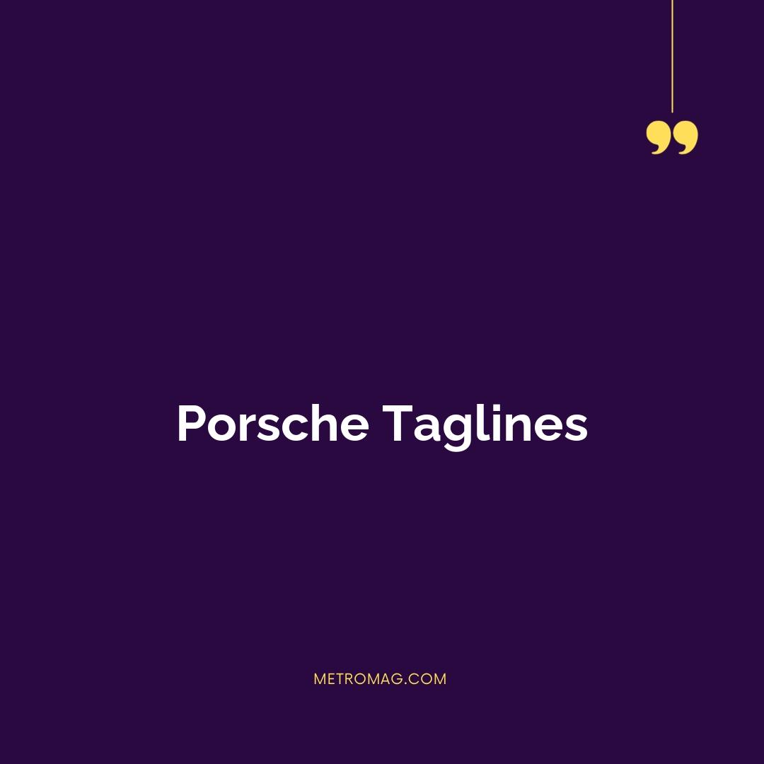 Porsche Taglines