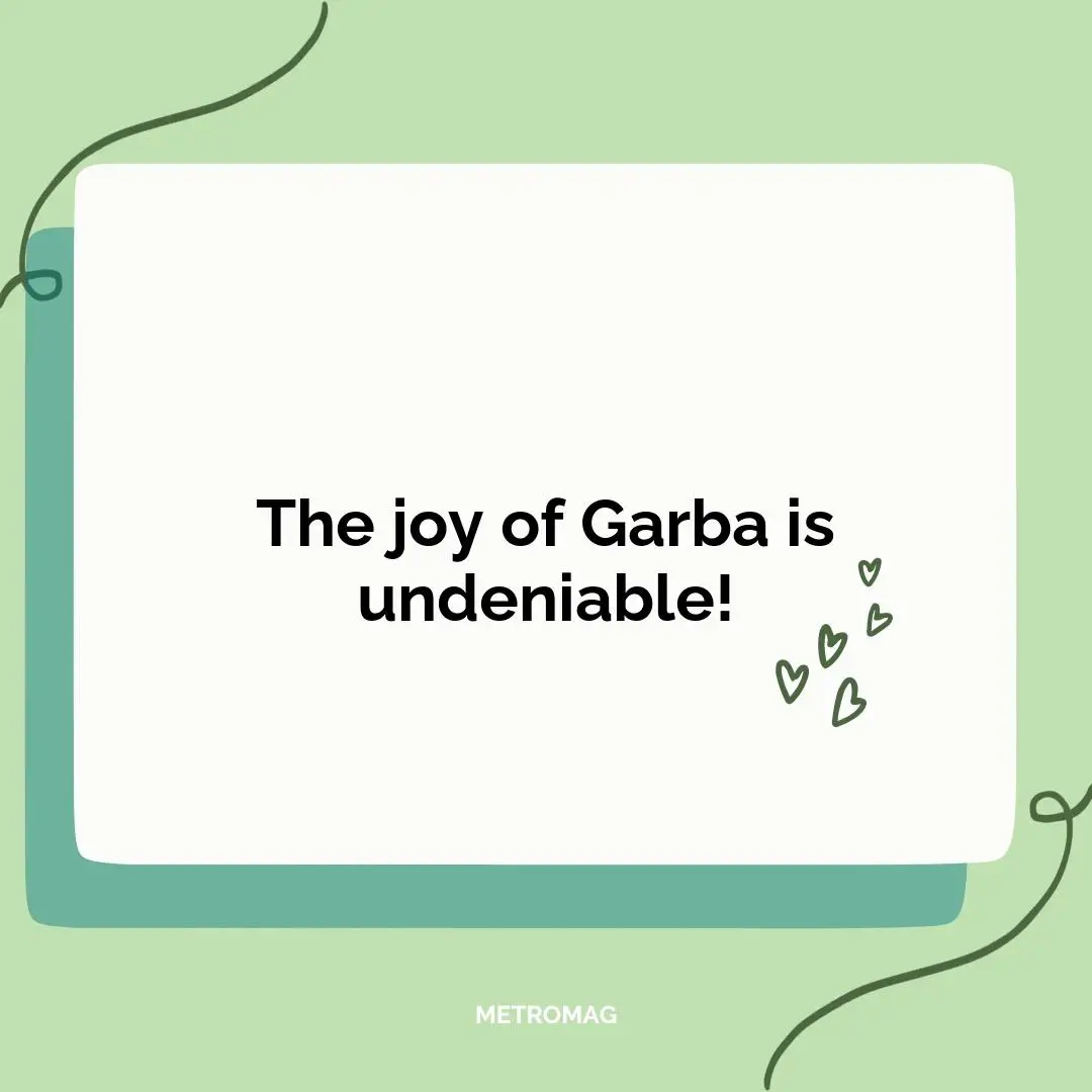 The joy of Garba is undeniable!