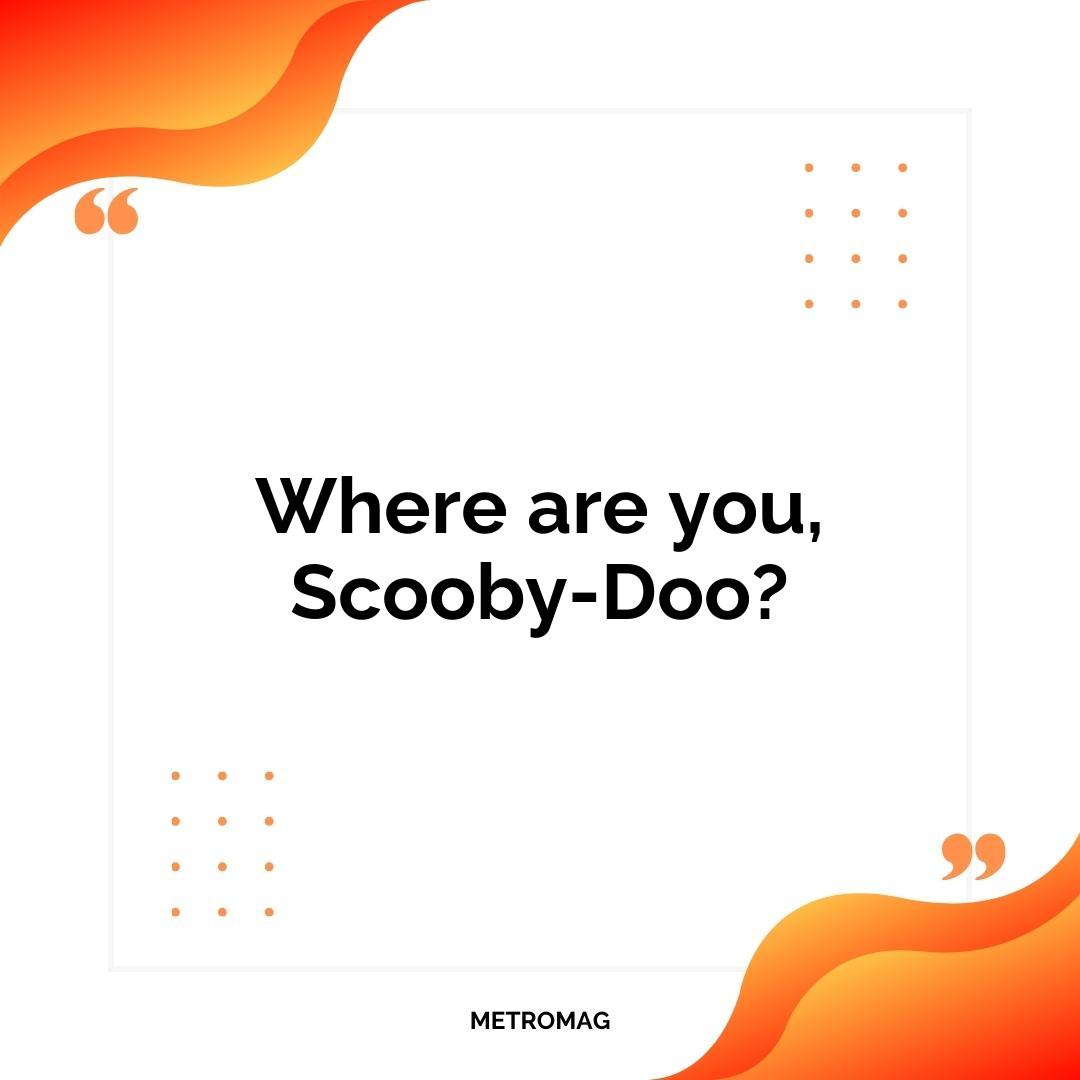 Where are you, Scooby-Doo?