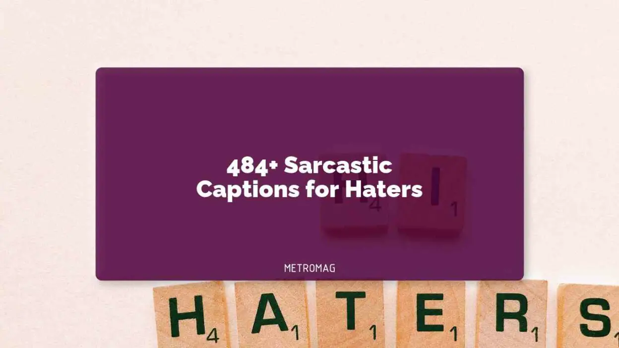 484+ Sarcastic Captions for Haters