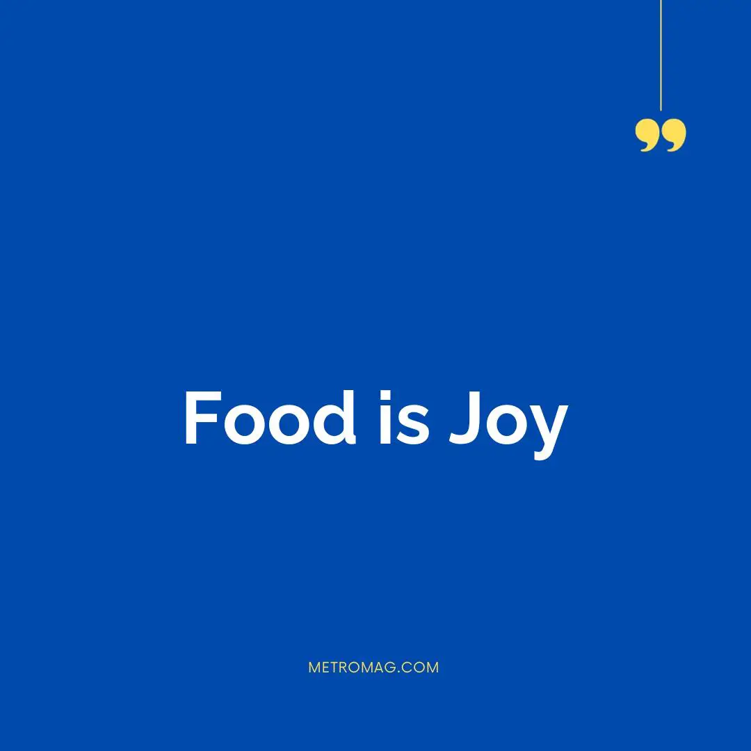 Food is Joy