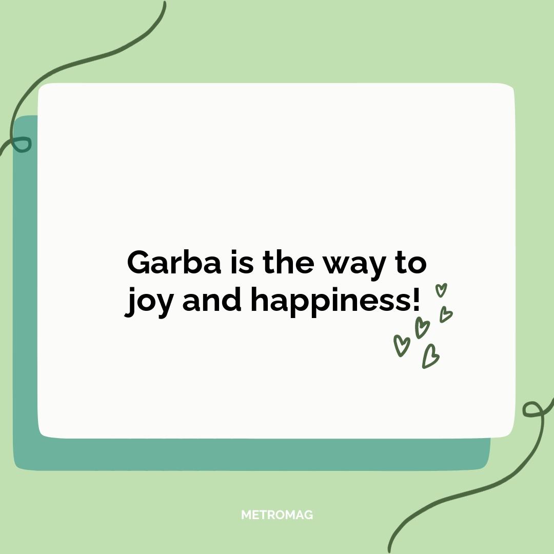 Garba is the way to joy and happiness!