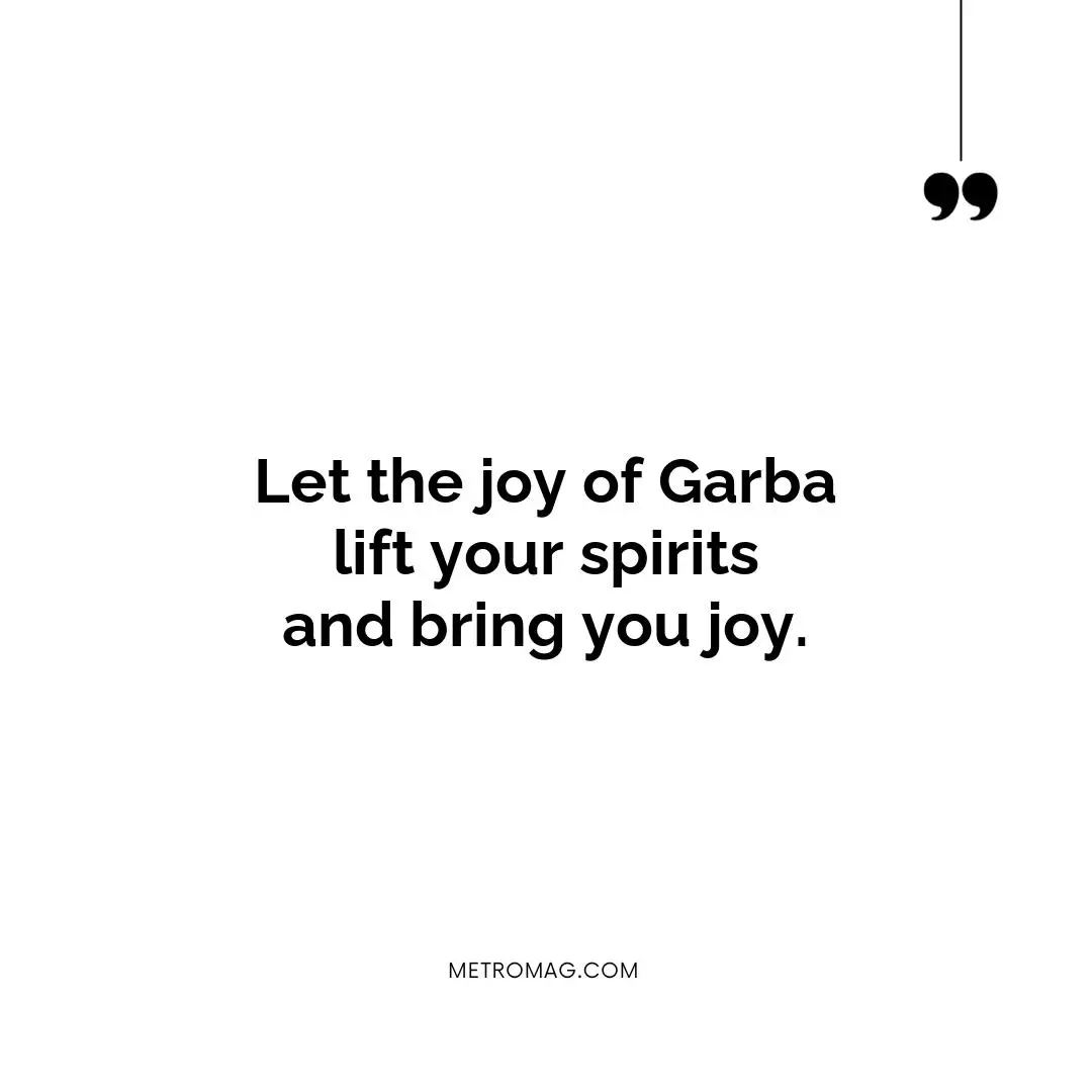 Let the joy of Garba lift your spirits and bring you joy.