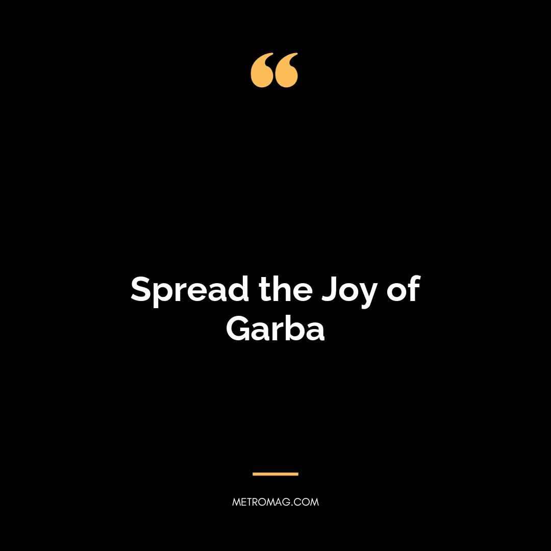 Spread the Joy of Garba