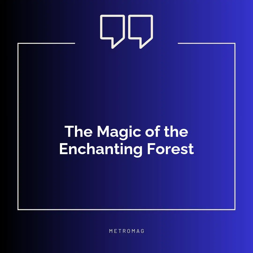 The Magic of the Enchanting Forest