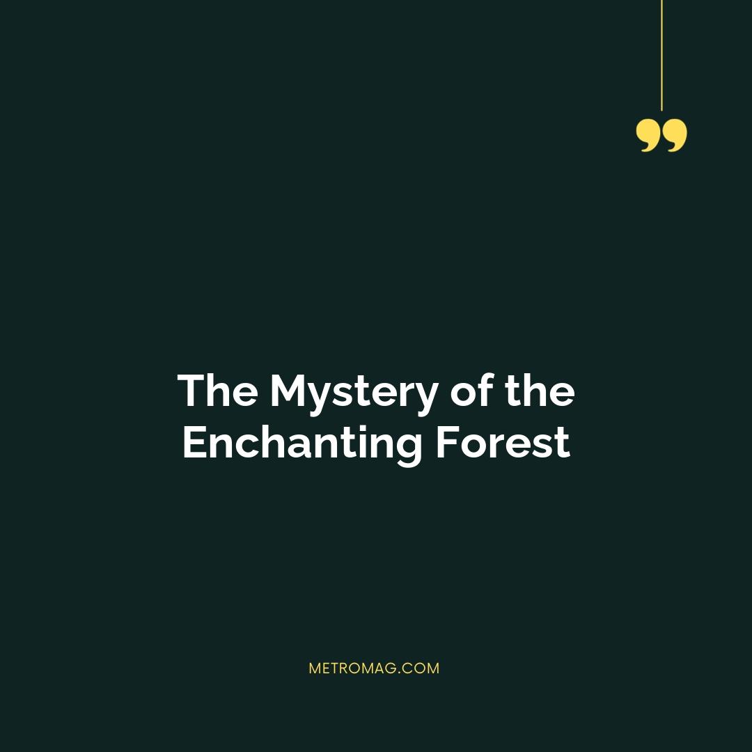 The Mystery of the Enchanting Forest