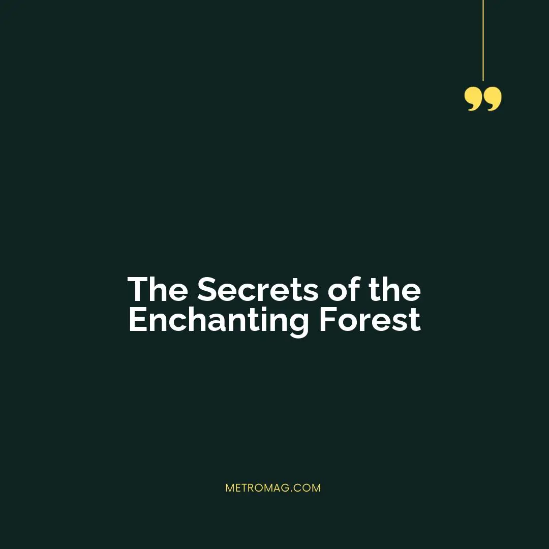 The Secrets of the Enchanting Forest