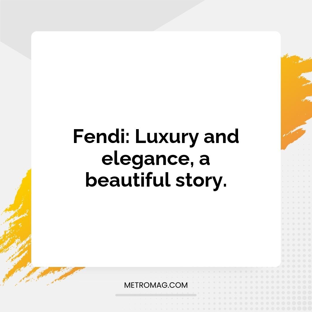 Fendi: Luxury and elegance, a beautiful story.
