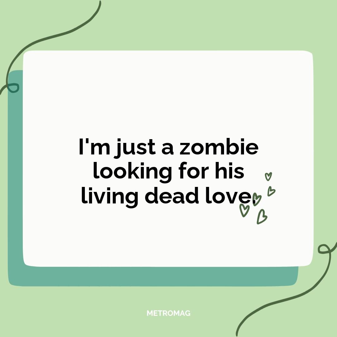 I'm just a zombie looking for his living dead love.