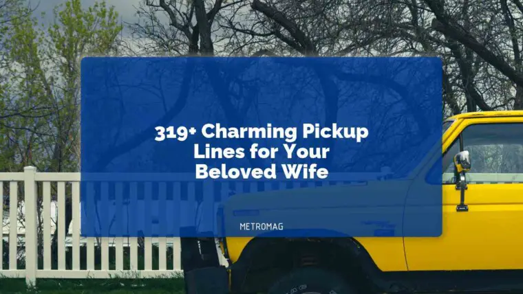 319+ Charming Pickup Lines for Your Beloved Wife