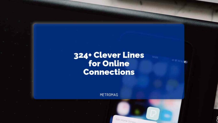 324+ Clever Lines for Online Connections
