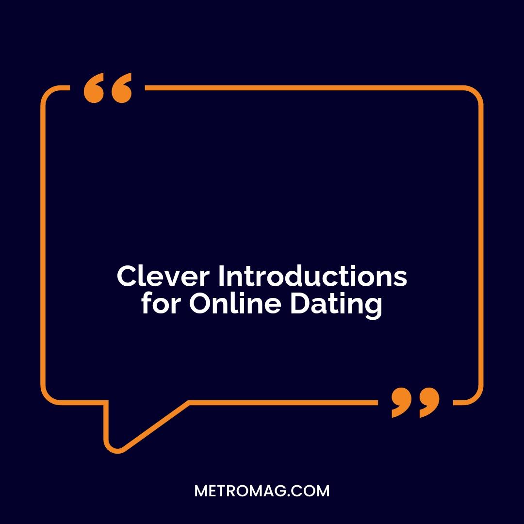 Clever Introductions for Online Dating