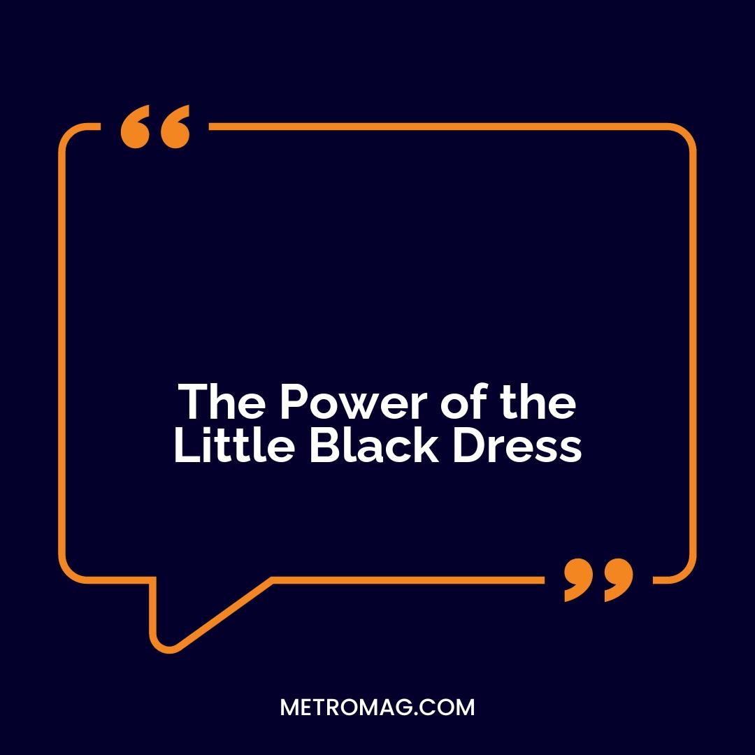 The Power of the Little Black Dress